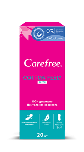 Carefree Прокладки ежедневные свежесть 20 шт