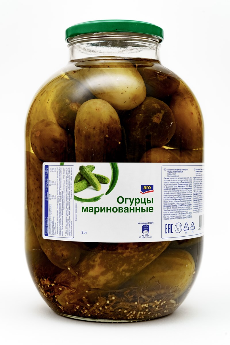 aro Огурцы маринованные 3 кг
