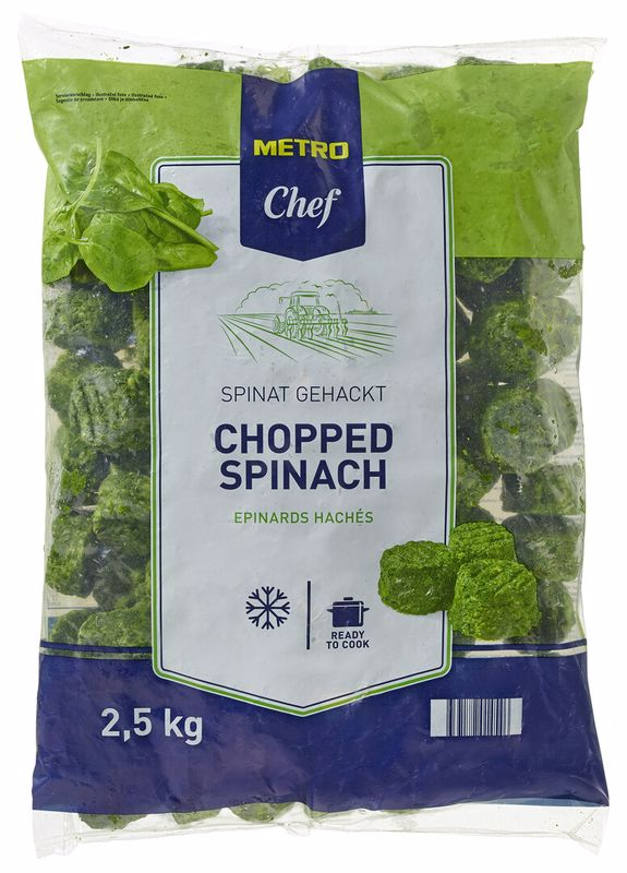 METRO Chef Замороженный шпинат резаный 2,5 кг