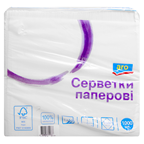 aro Servetele albe 1 strat 24cmx24cm 1000buc