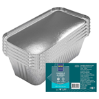 METRO PROFESSIONAL Caserole aluminiu cu capac pentru produse alimentare 10 buc. x1,5l