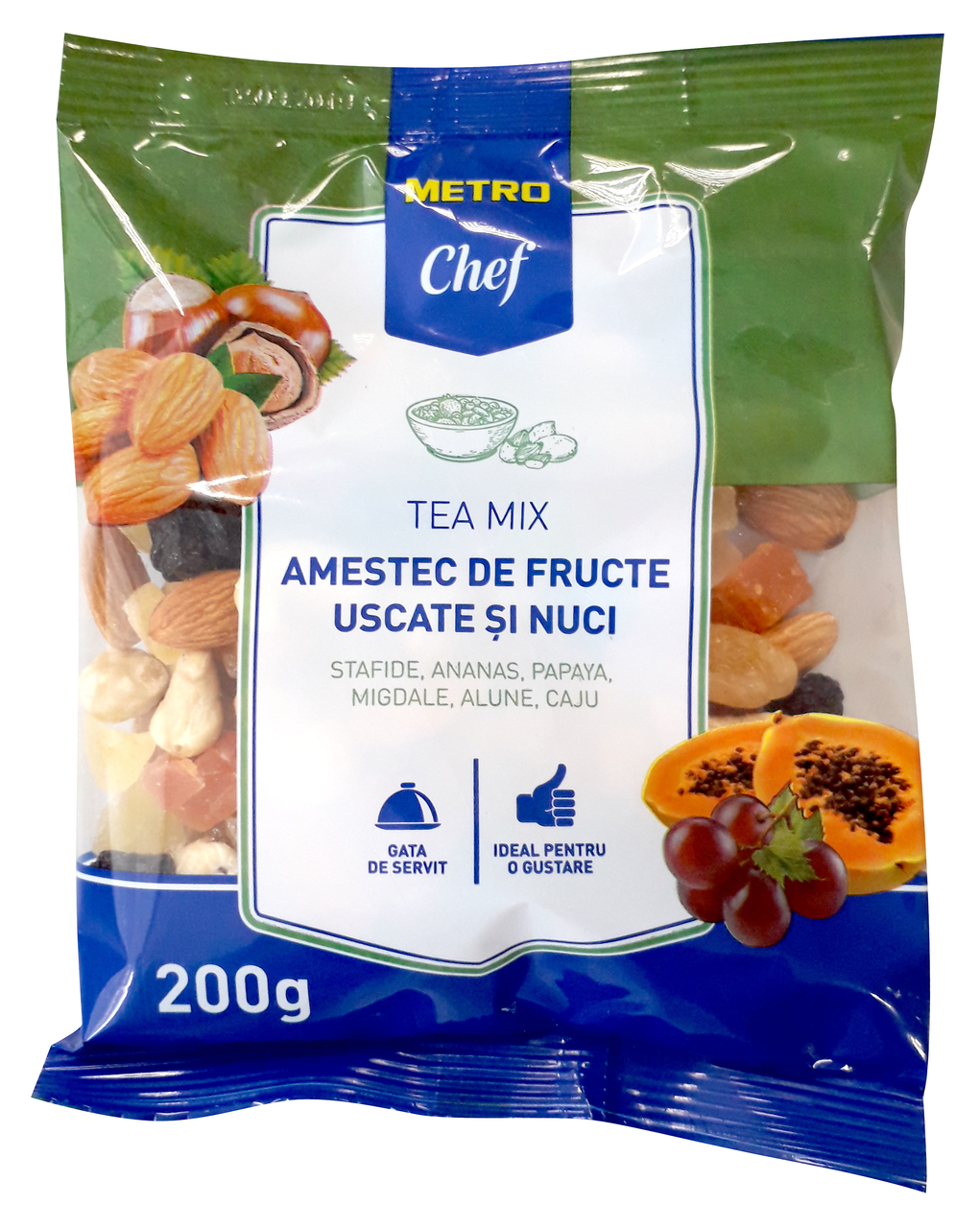 METRO Chef Mix Fructe Uscate&Nuci La Ceai 200g