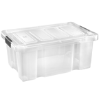 Tarrington House lada cu capac clip 45l transparent