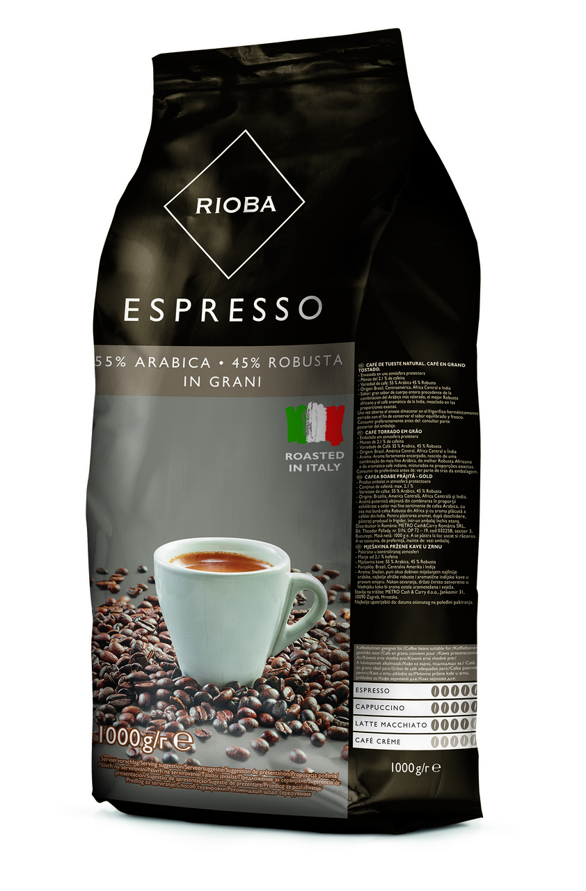 RIOBA Silver Cafea Boabe 1kg