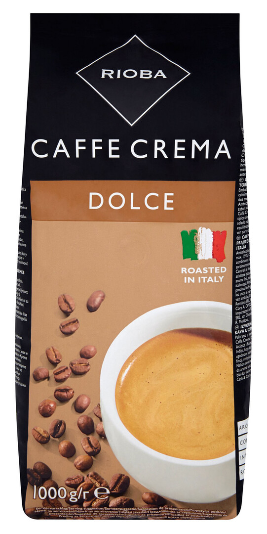 RIOBA Dolce Crema Cafea Boabe 1kg