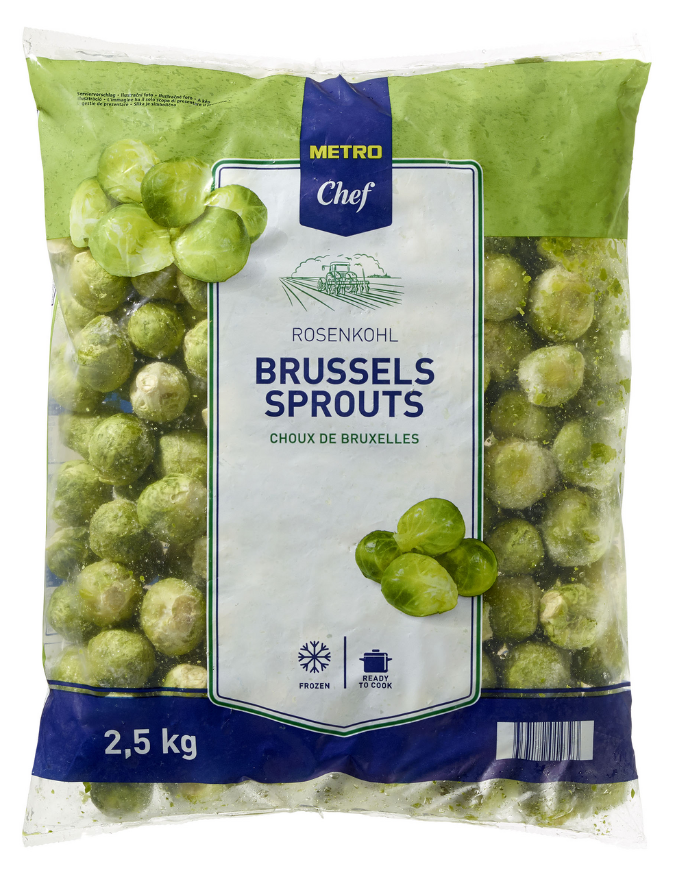 METRO Chef Varza de Bruxelles congelat 2,5kg