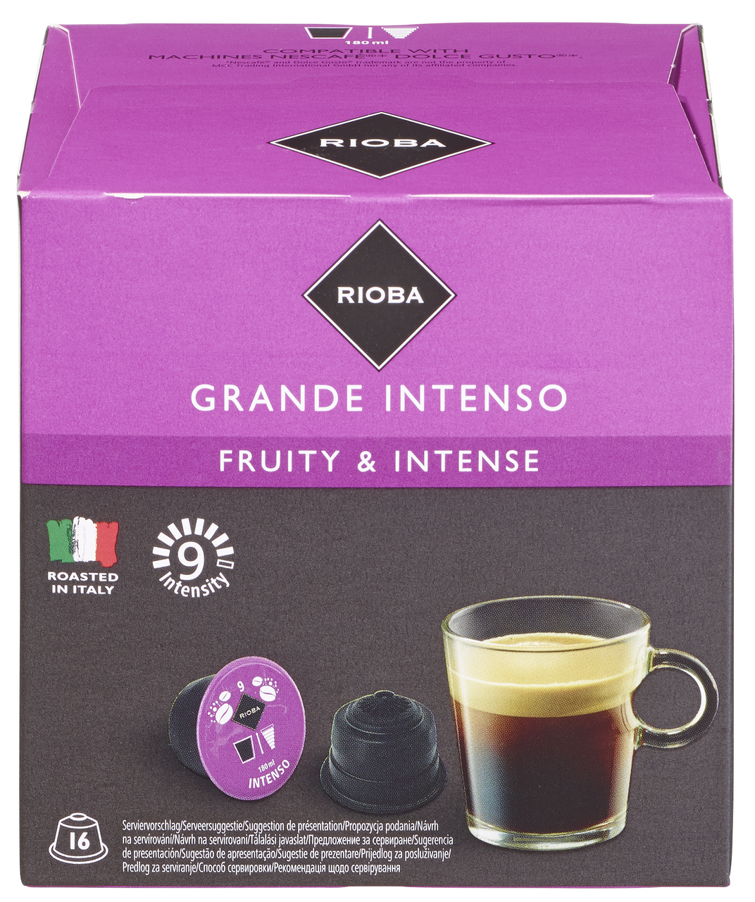 RIOBA Grande Intenso Cafea Capsule Dolce 16x12g