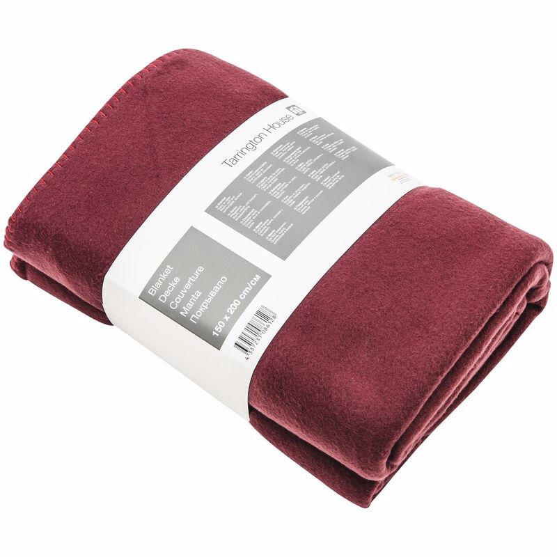 Tarrington House Patura Fleece 150x200cm bordeaux