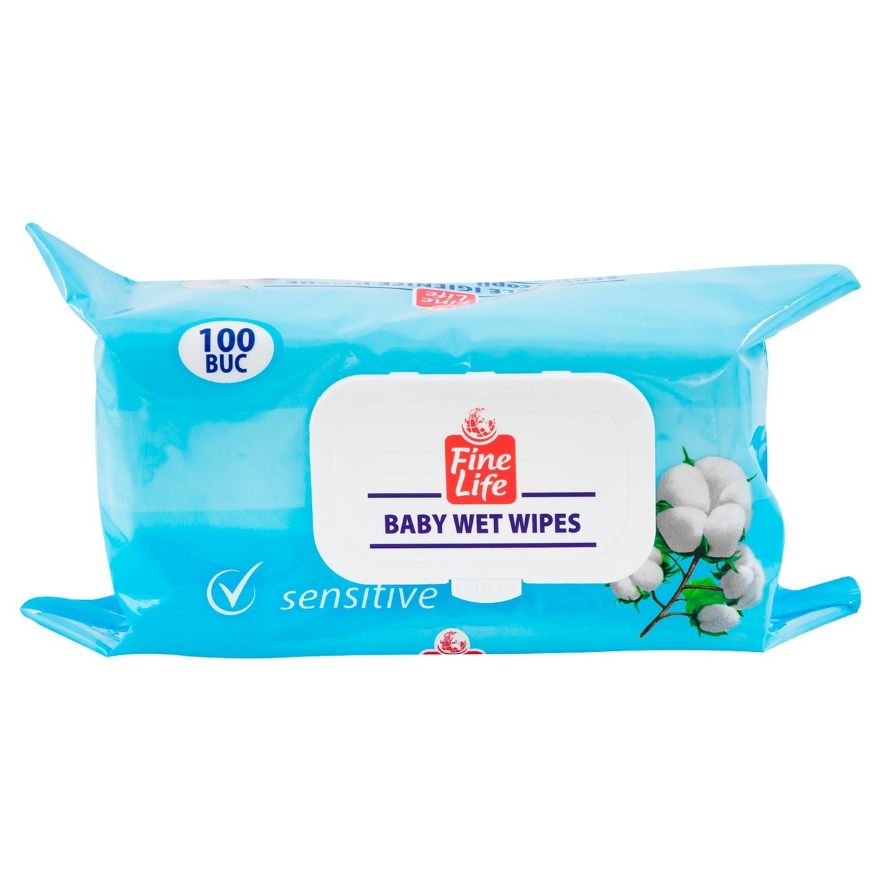 Fine Life Servetele umede sensitive 100 buc