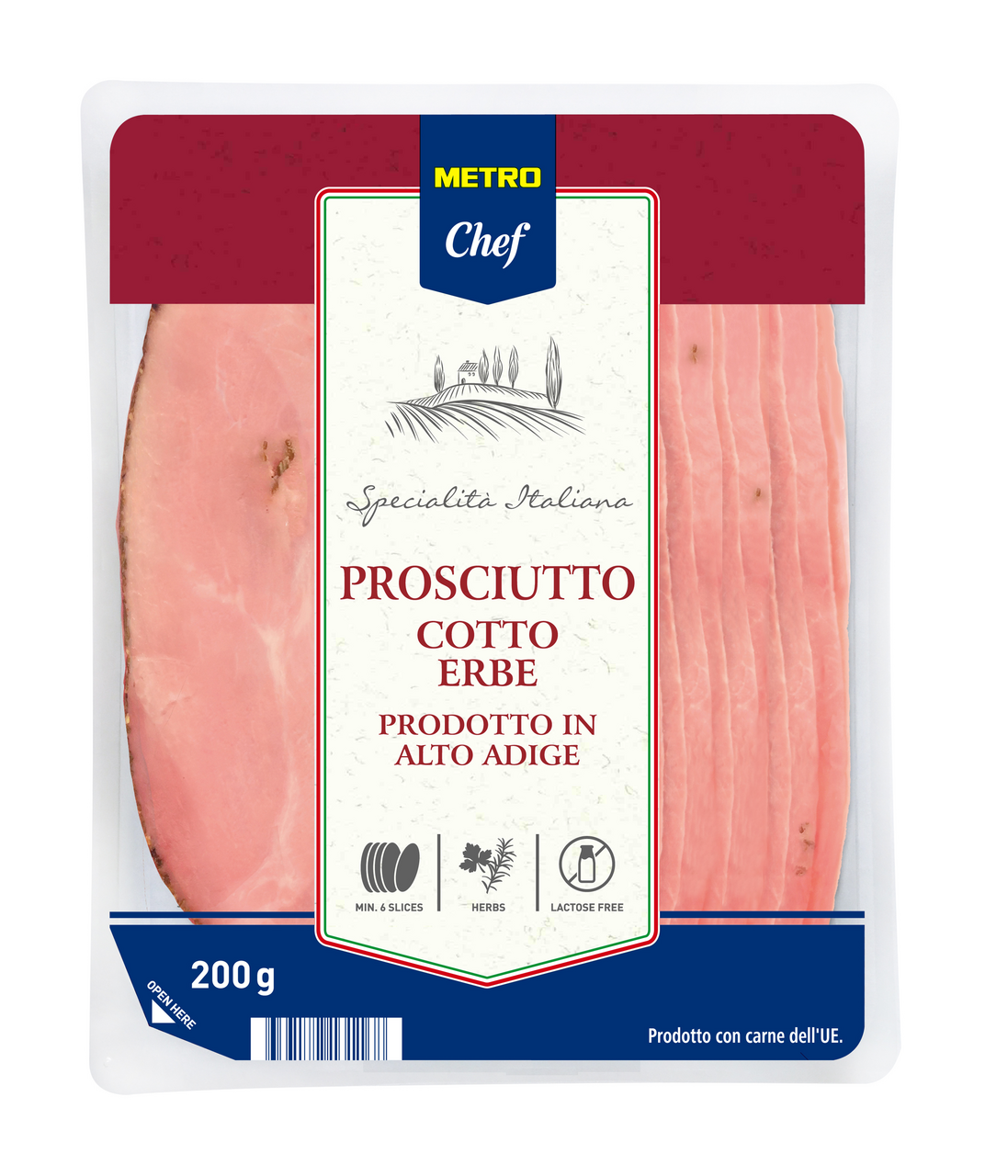 METRO Chef Prosciutto Cotto cu ierburi feliata 200g
