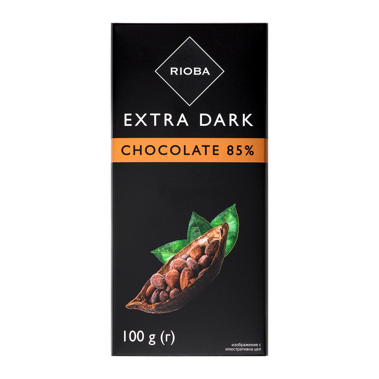 RIOBA Tableta Ciocolata Neagra Extra 85% Cacao 100g