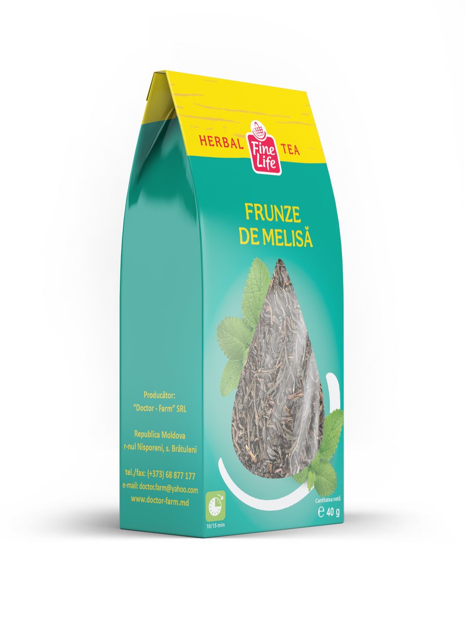 Fine Life Bautura de ceai frunze de melisa 40g