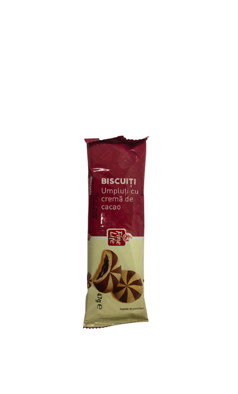 Fine Life Biscuiti crema cacao 47g