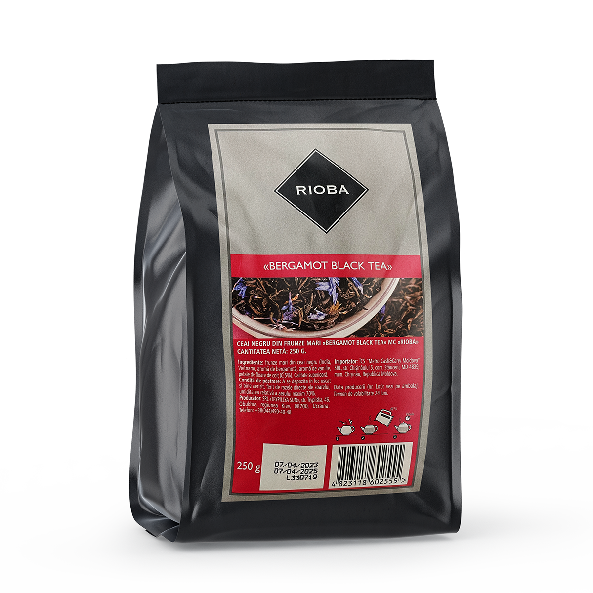 RIOBA Rioba Ceai Negru Bergamot 250g