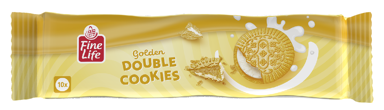 Fine Life Biscuiti Crema Vanilie 154g