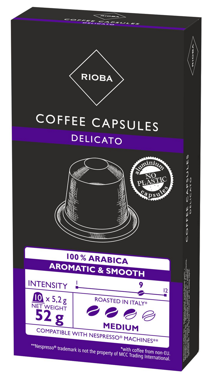 RIOBA Cafea Delicato Capsule Nespresso 10x5,2g