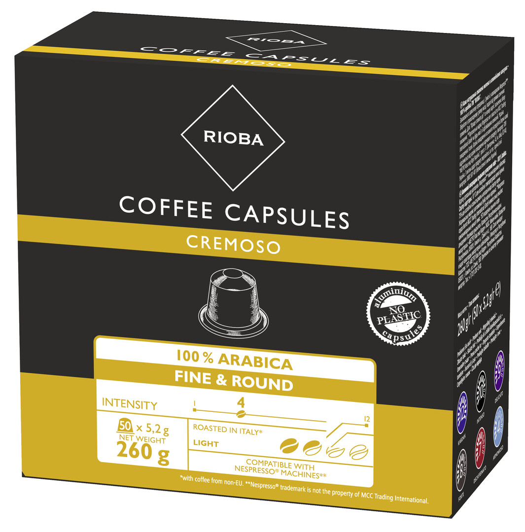 RIOBA Cafea Cremoso Nespresso Capsule 50x5,2g