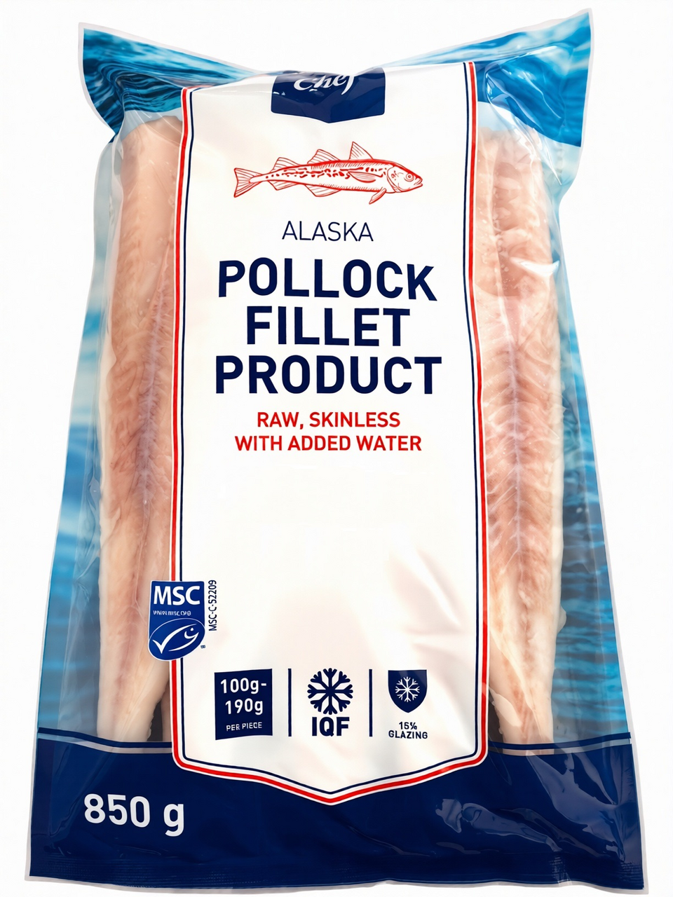 METRO Chef File Cod de Alaska congelat 850g