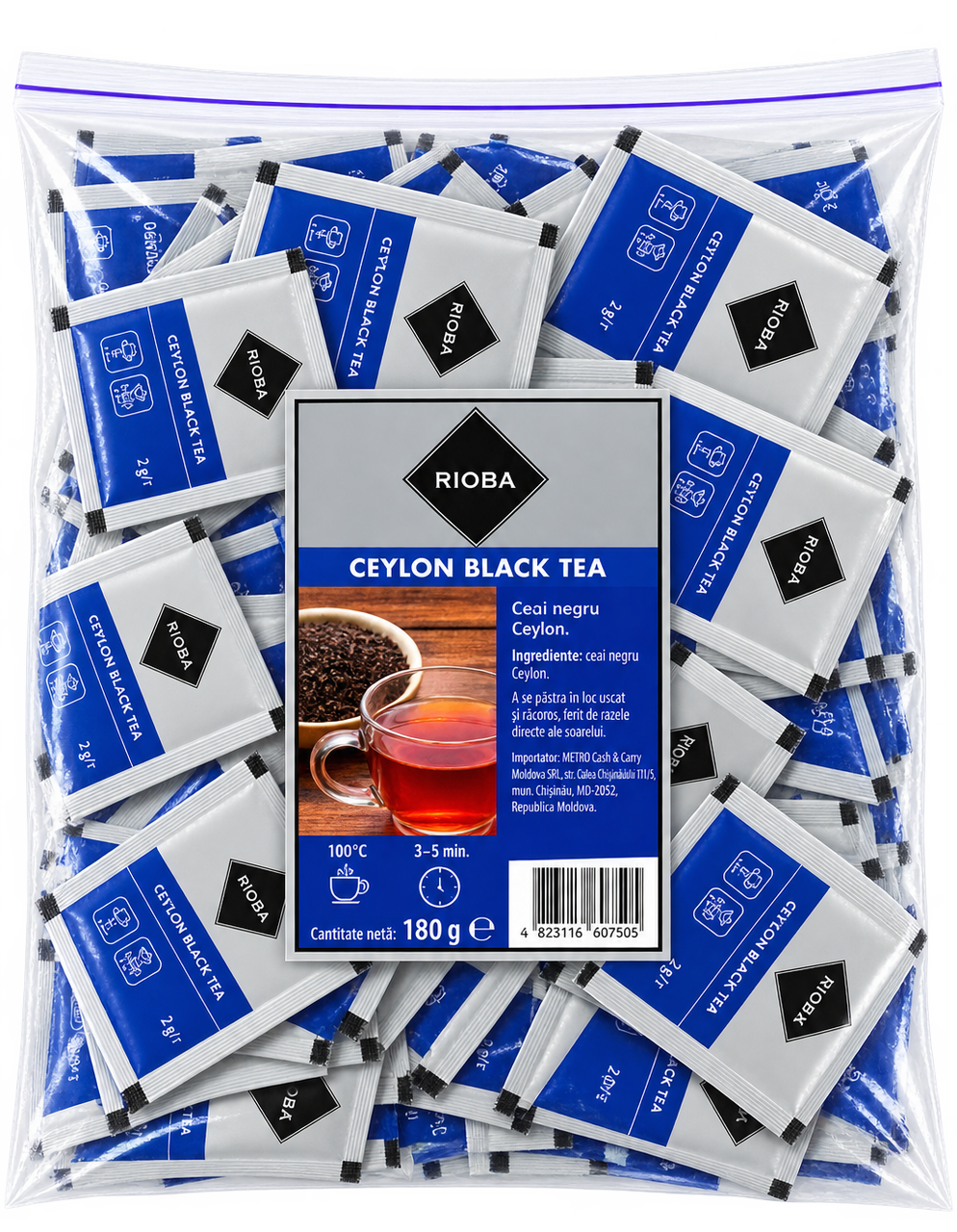 RIOBA Ceai Negru Ceylon 100 Plicuri