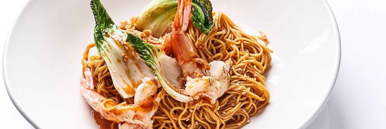 Noodles con langostinos - Iñigo Lavado Noodles con langostinos - Iñigo Lavado