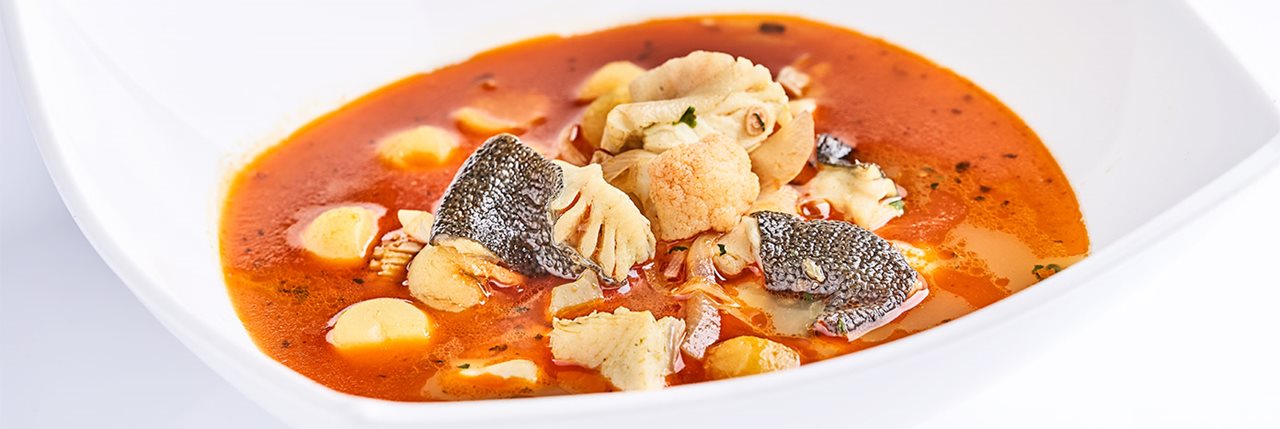 Rodaballo con guiso del pescador - Fran Vicente Rodaballo con guiso del pescador - Fran Vicente