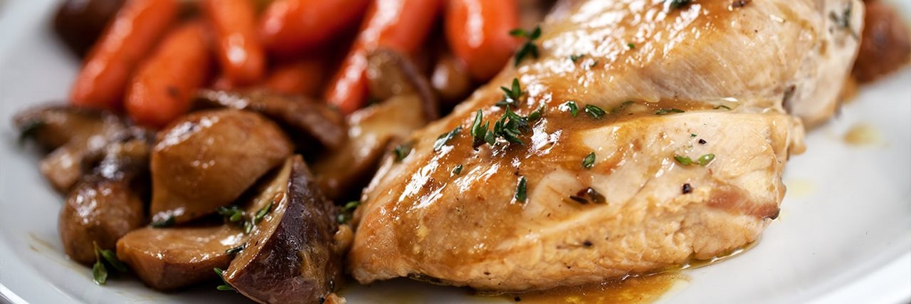Recettes de chefs | Suprême de pintade et ses champignons Recettes de chefs | Suprême de pintade et ses champignons