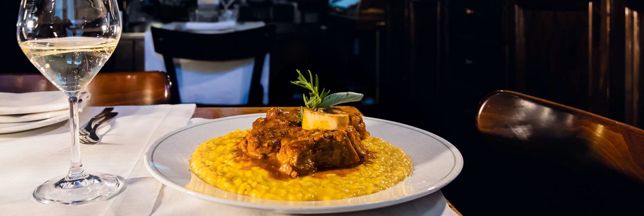 Rizoto a la Milanese za osobukom Rizoto a la Milanese za osobukom