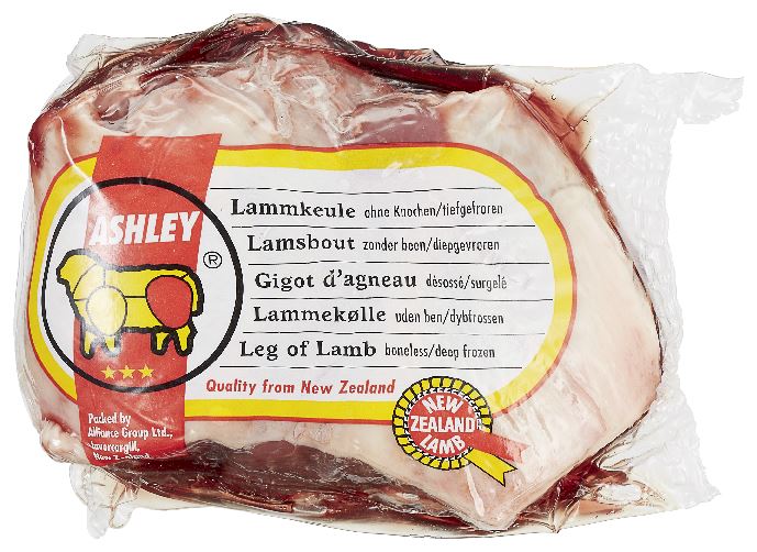 Ashley Nieuw-Zeelandse lamsbout zonder been diepvries ca. 1 kg