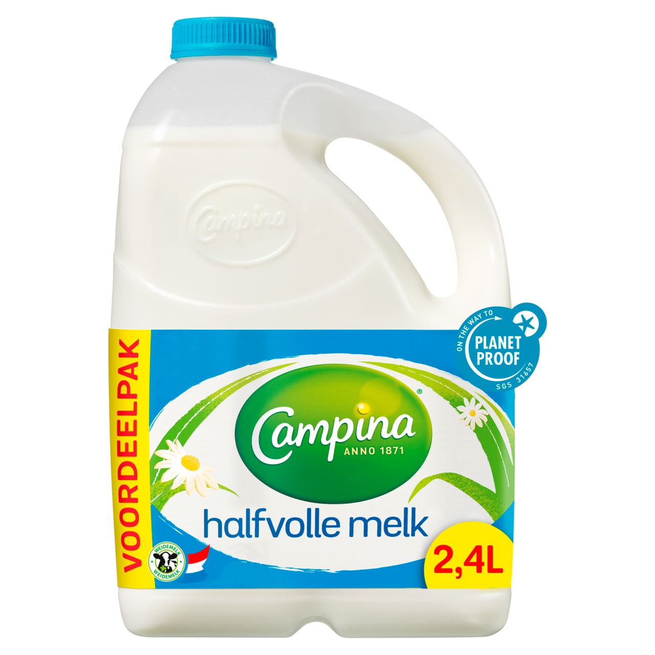 Campina Professional Halfvolle Melk Voordeelpack 4 x 2,4 l
