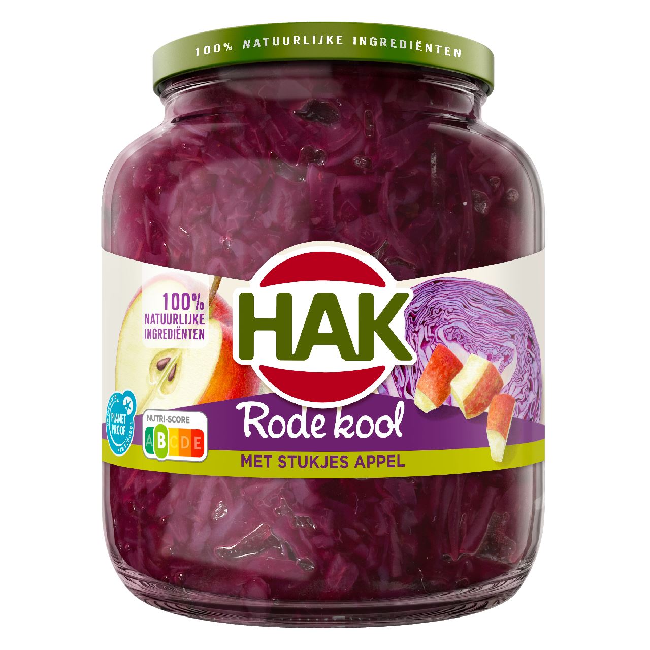 HAK Rode Kool met Stukjes Appel 720 ml