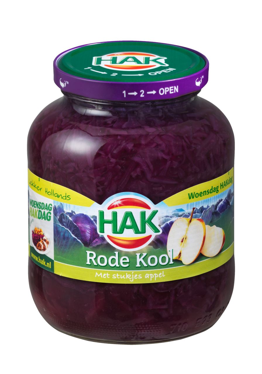 HAK Rode Kool met stukjes appel 12 x 720 ml