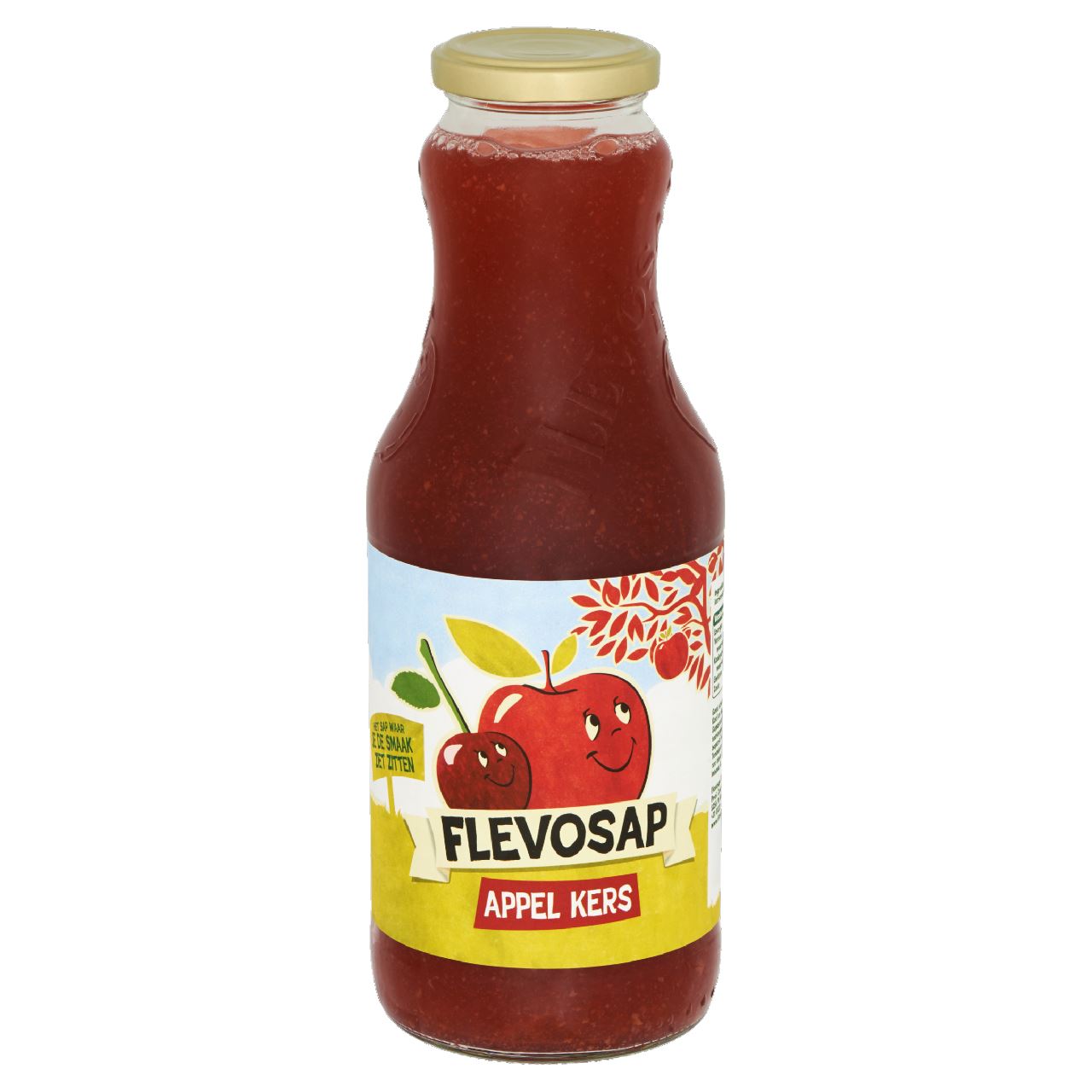 Flevosap Appel-Kers fles 1 l