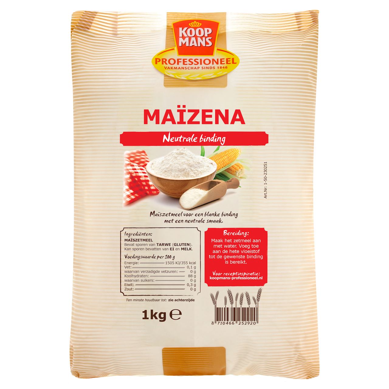 KOOPMANS PROFESSIONEEL Maizena 6 x 1 kg
