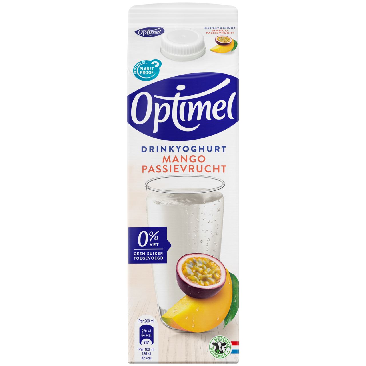 Optimel Drinkyoghurt mango passievrucht 6 x 1 liter