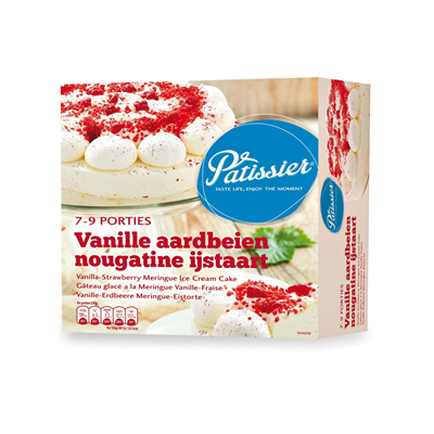 Extreem belangrijk Ten einde raad Beoordeling Pâtissier Vanille-Aardbei nougatine ijstaart 1 liter | Makro Nederland