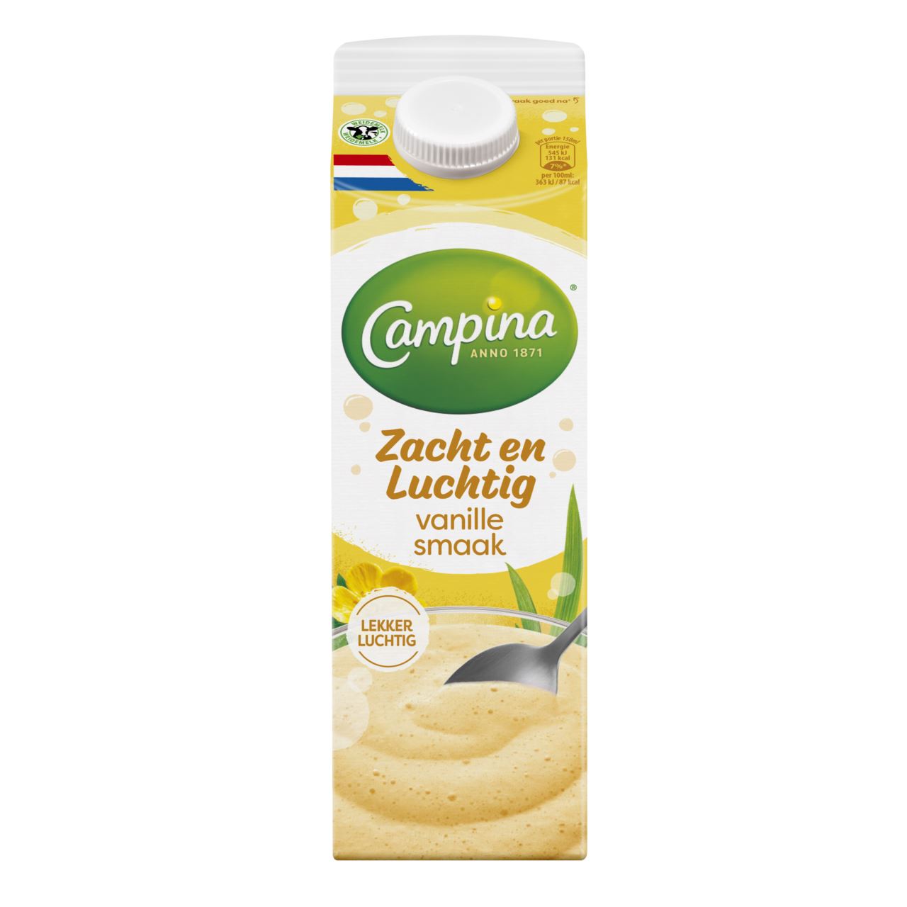 Campina Professional Dessert Zacht en Luchtig Vanille 1 L