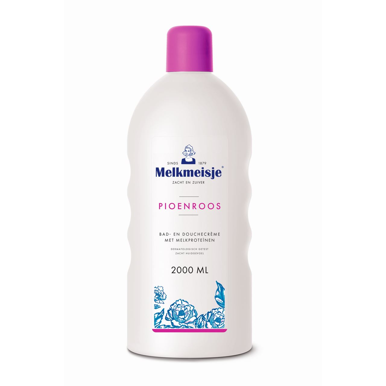 Melkmeisje Bad & douche crème Pioenroos & Katoen 4 x 2 l
