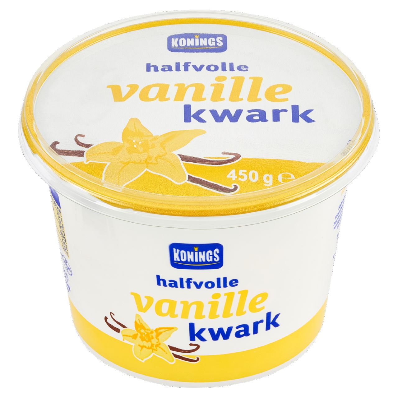 Konings Halfvolle Vanille Kwark 450 g