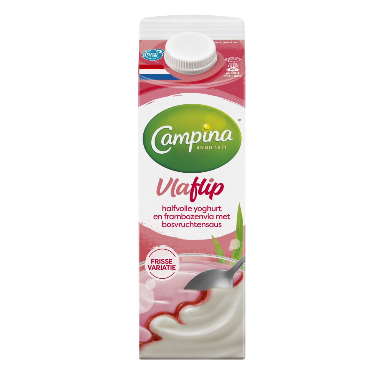 Campina Professional vlaflip framboos 1 l
