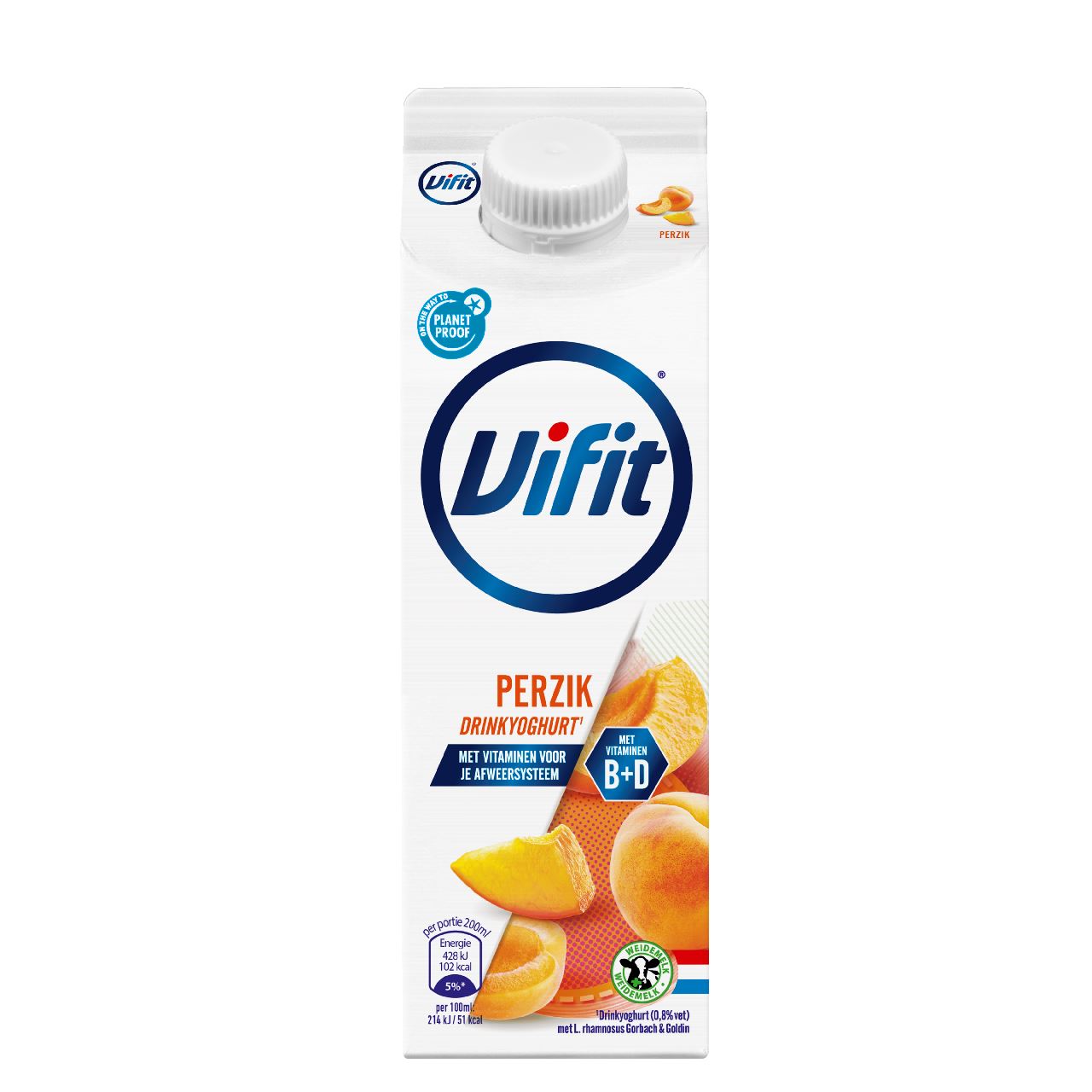 Vifit Drinkyoghurt perzik 6 x 500 ml
