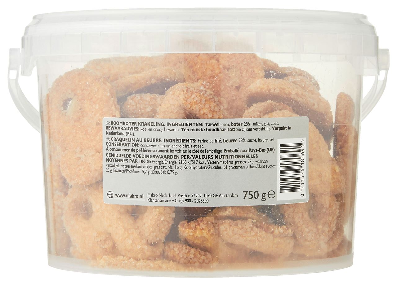 RIOBA Roomboter Krakeling 10 x 750 g