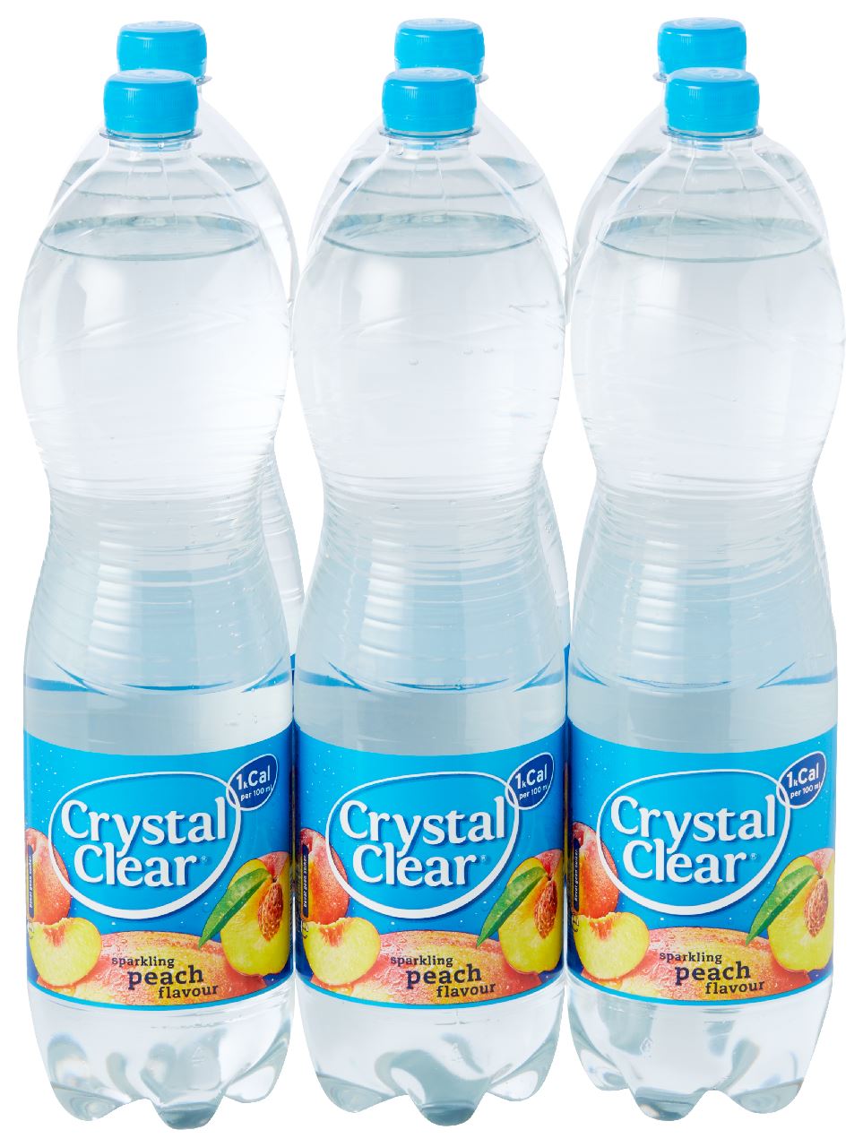 Crystal Clear Peach PET 6 x 1,5 l