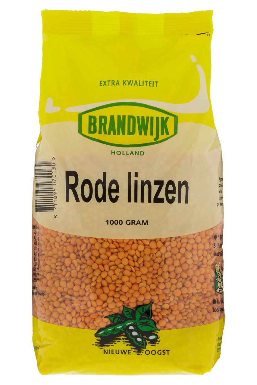 Brandwijk Rode linzen 1 kg