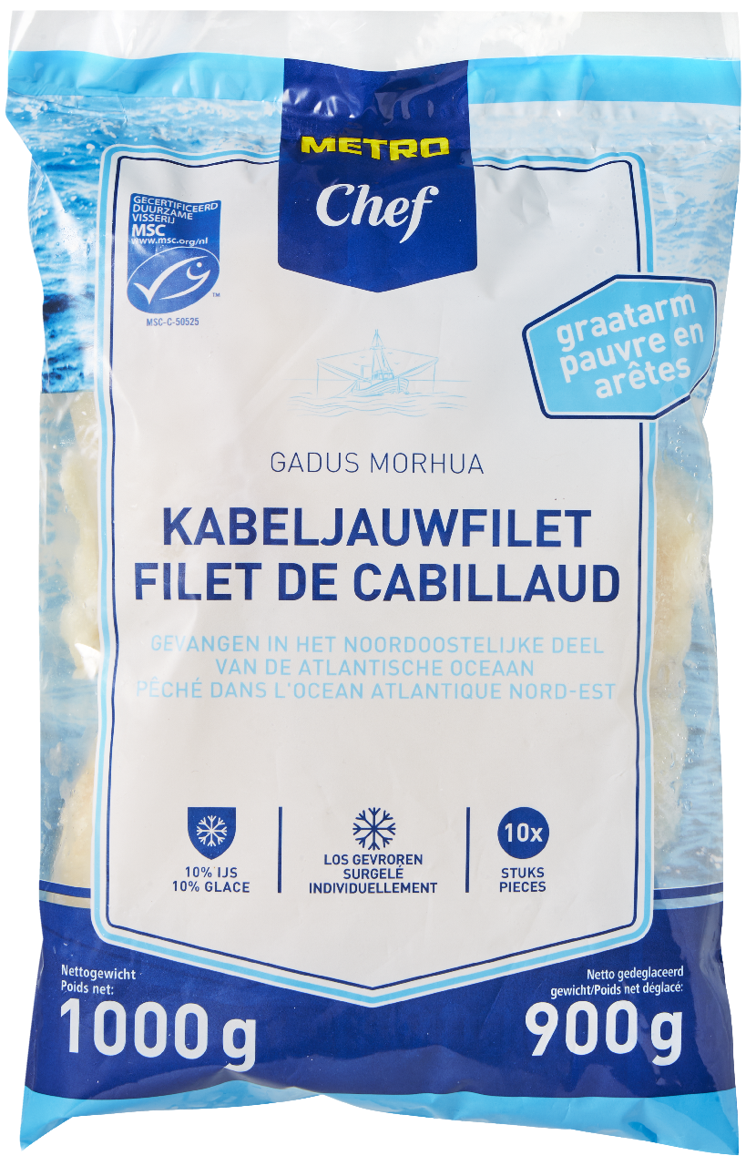 METRO Chef MSC Kabeljauwfilet 1 kg