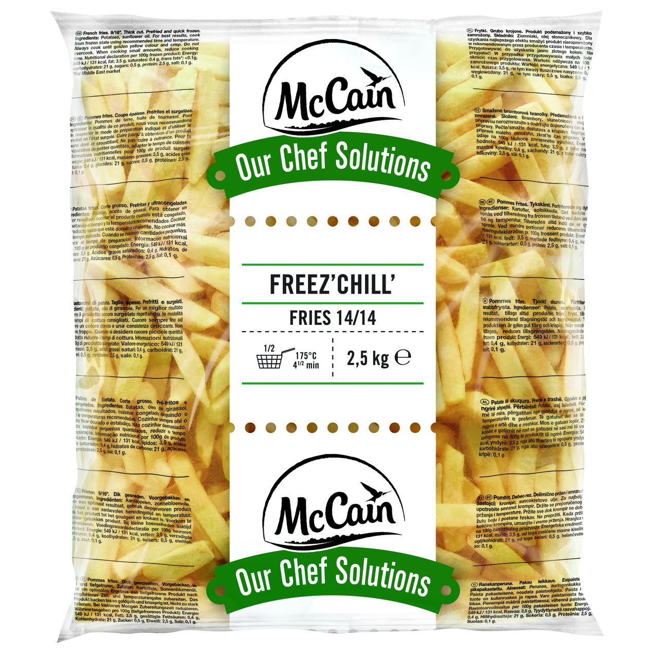 McCain Freez' Chill' frites 9/16 14 mm 2,5 kg