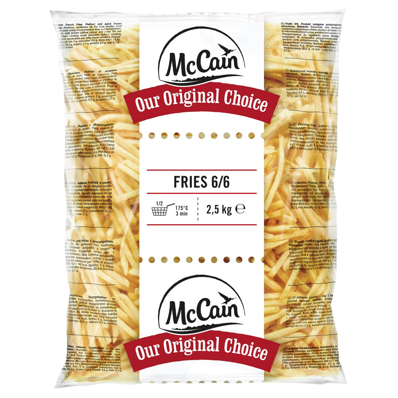 McCain Fries 6/6 2,5 kg