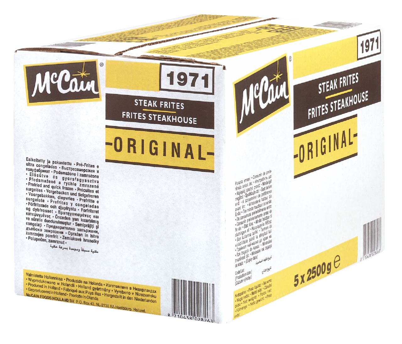 McCain Steakhouse frites 9/18 5 x 2,5 kg