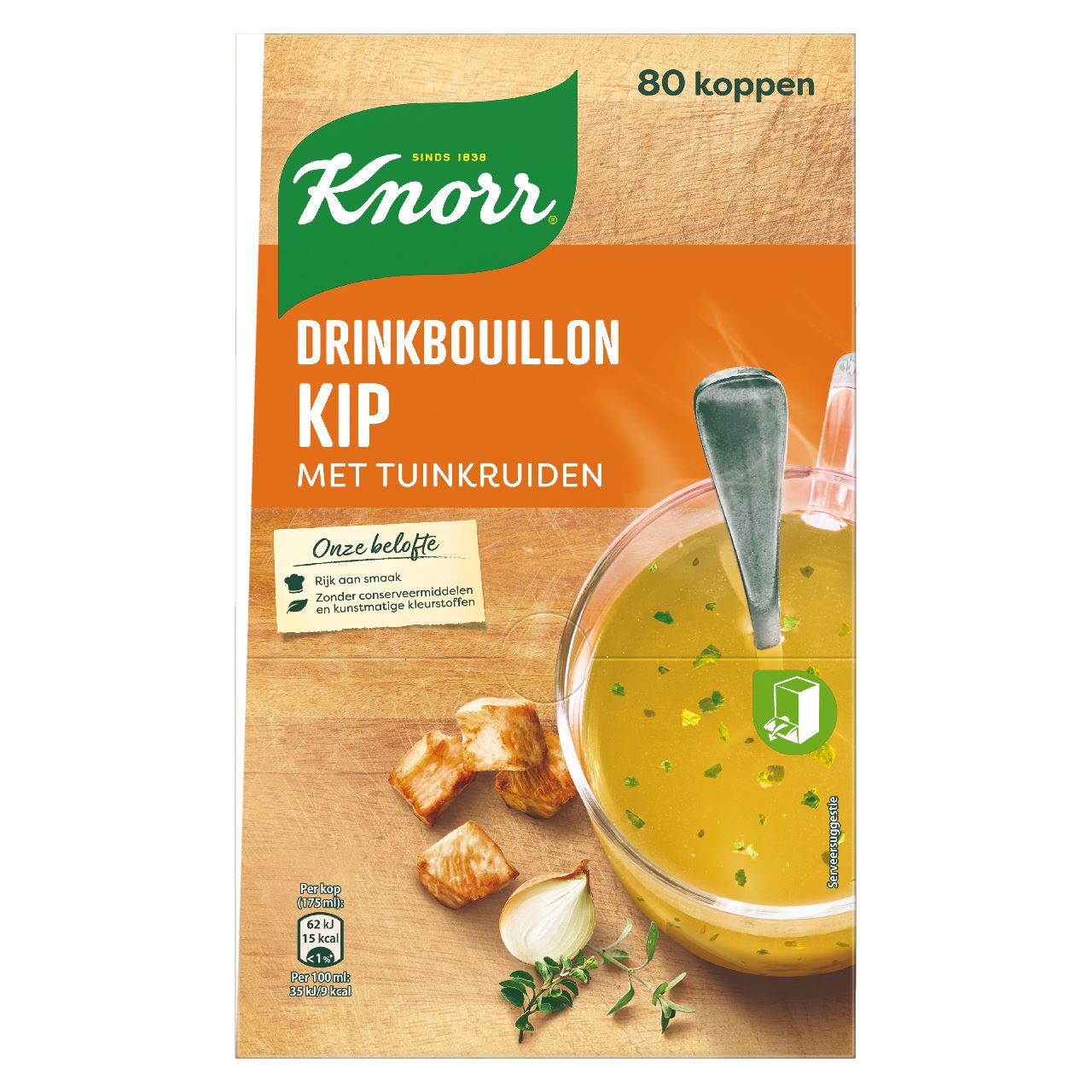 Knorr Drinkbouillon Kip met Tuinkruiden 80 x 175 ml 488 g