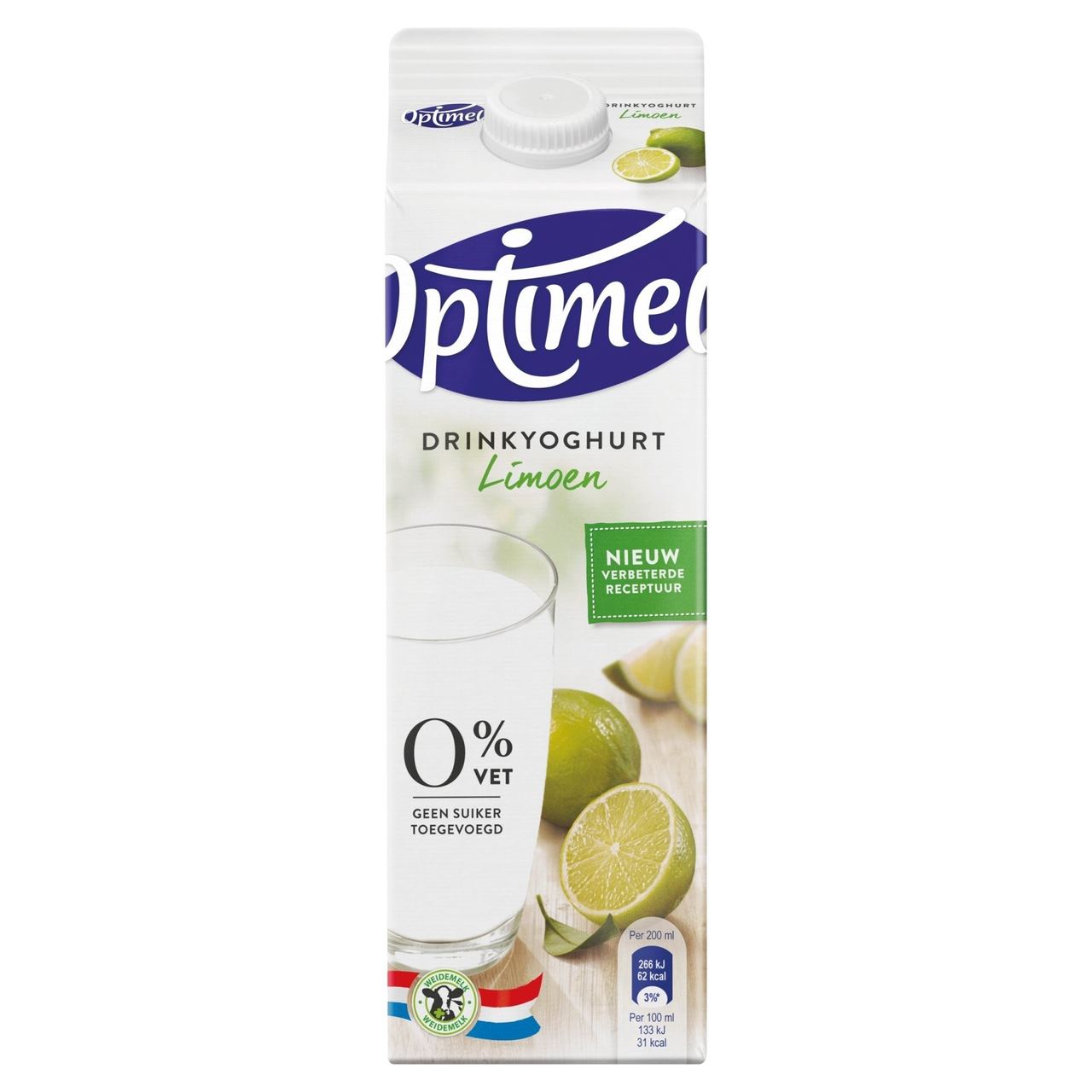 Optimel Drinkyoghurt Limoen 1 l