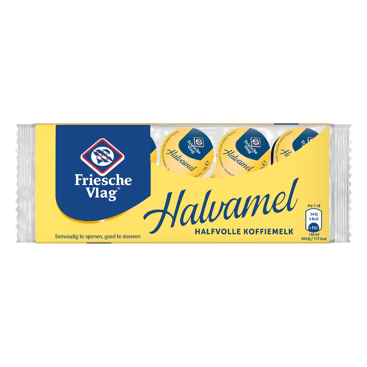 Friesche Vlag Halvamel cups 10 x 7 cl
